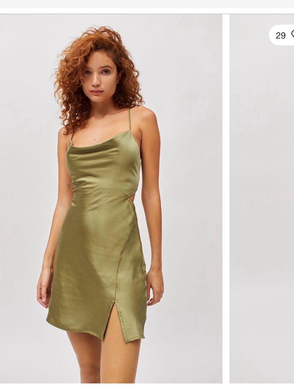 Kiss the sky urban outfitters cutout slip dress s